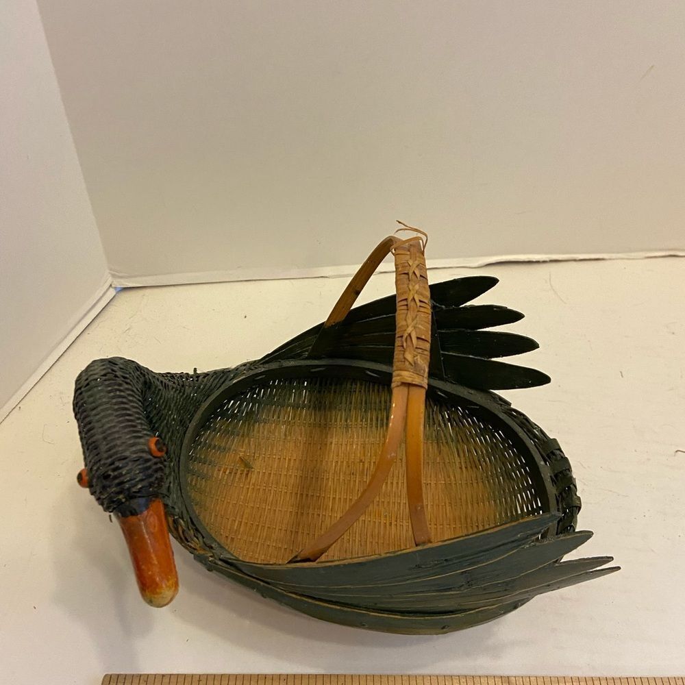 Mallard Duck basket‎ holiday 9”x5”